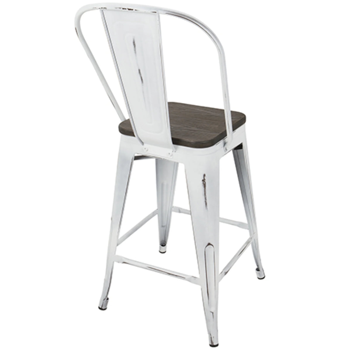 High Back Counter Stool Set of 2 O88518