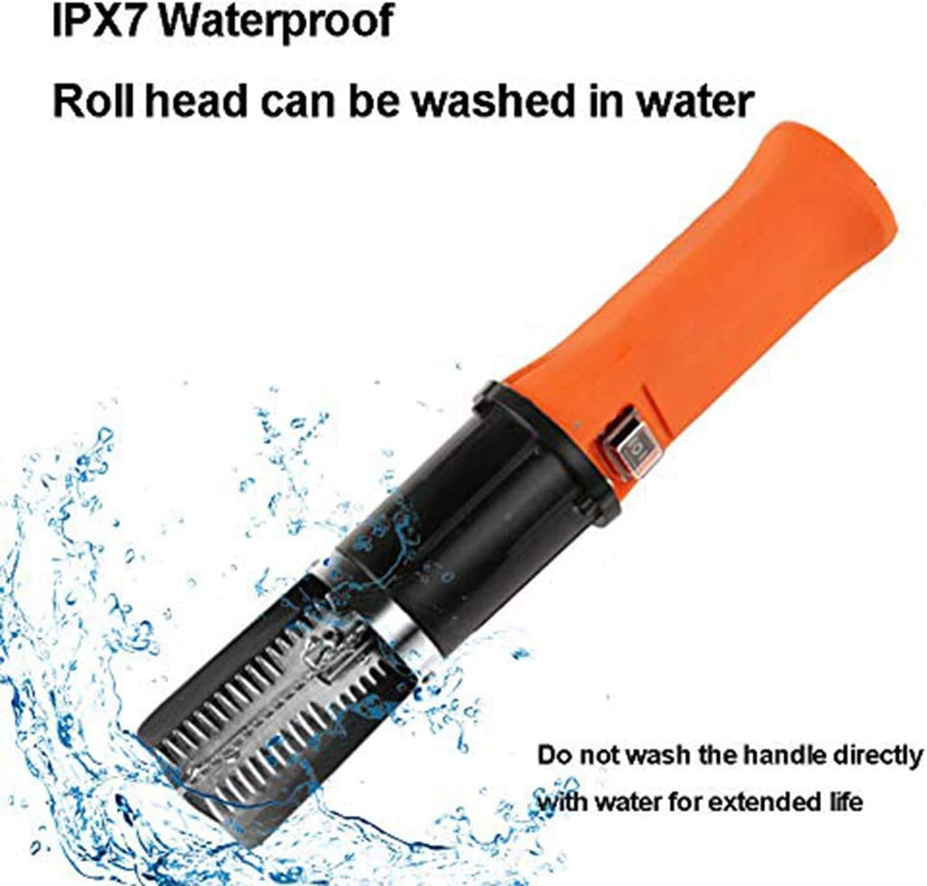 Electric Fish Scaler with Stainless Steel Roller Blade, Cordless Fish Scale Remover Cleaner Skinner Kit, 12V Rechargeable Battery G485449