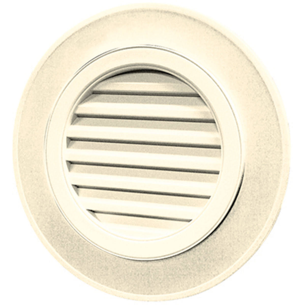 28x22W x 28x22H Round Gable Vent Louver, Cream W9210