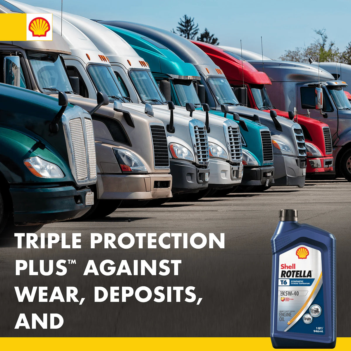 Full Synthetic 5W-40 Diesel Engine Oil, 5 Gallon B42623