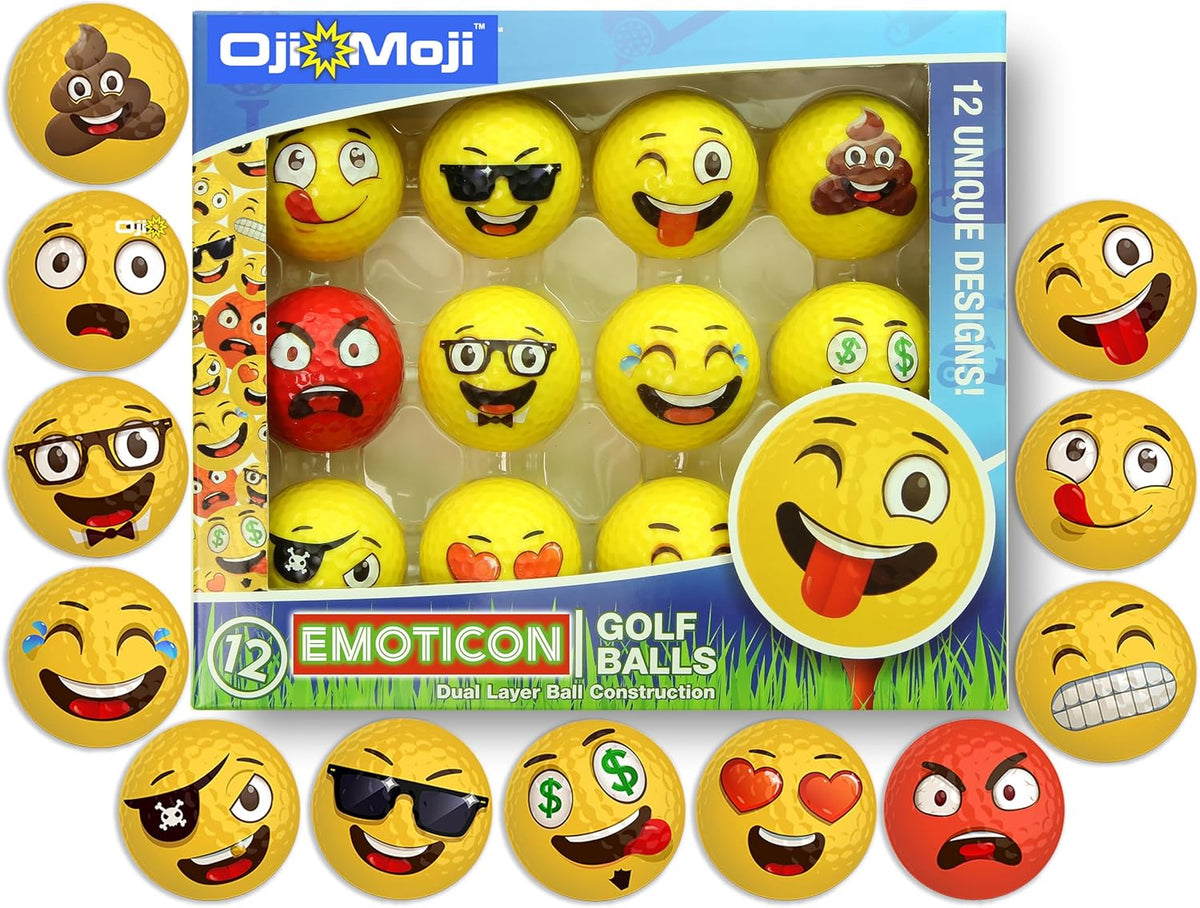 12-Pack Emoji Golf Balls S40844