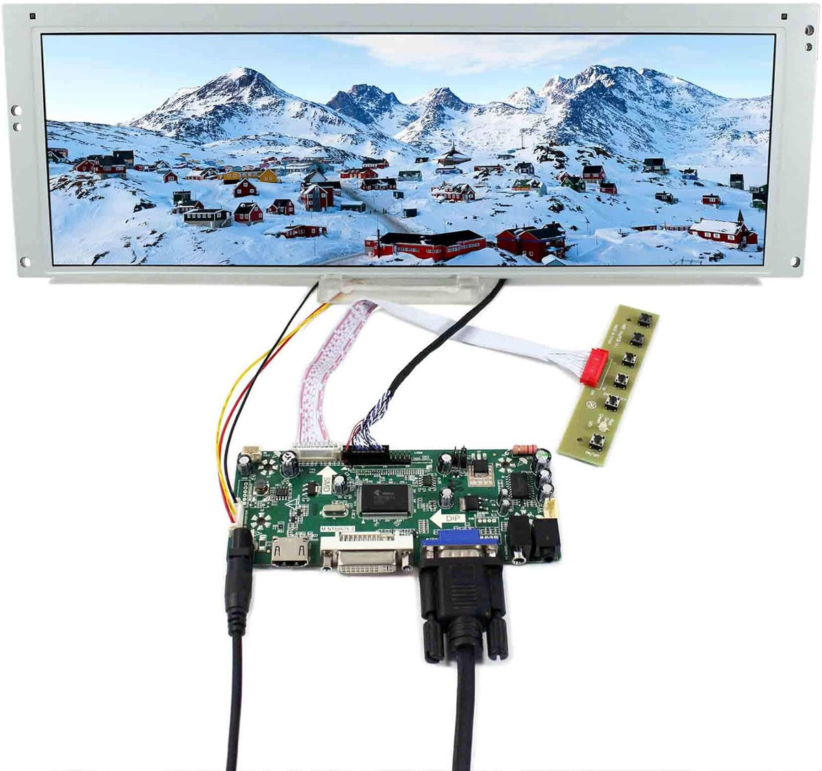 14.9 in 1280X390 LCD Screen with LCD Controller Board W472456
