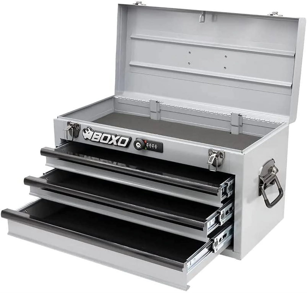 3-Drawer Heavy Duty Steel Toolbox Nardo Gray N172