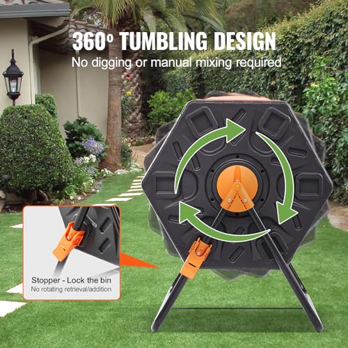 18.5-Gal Single Rotating Chamber Compost Bin C91156
