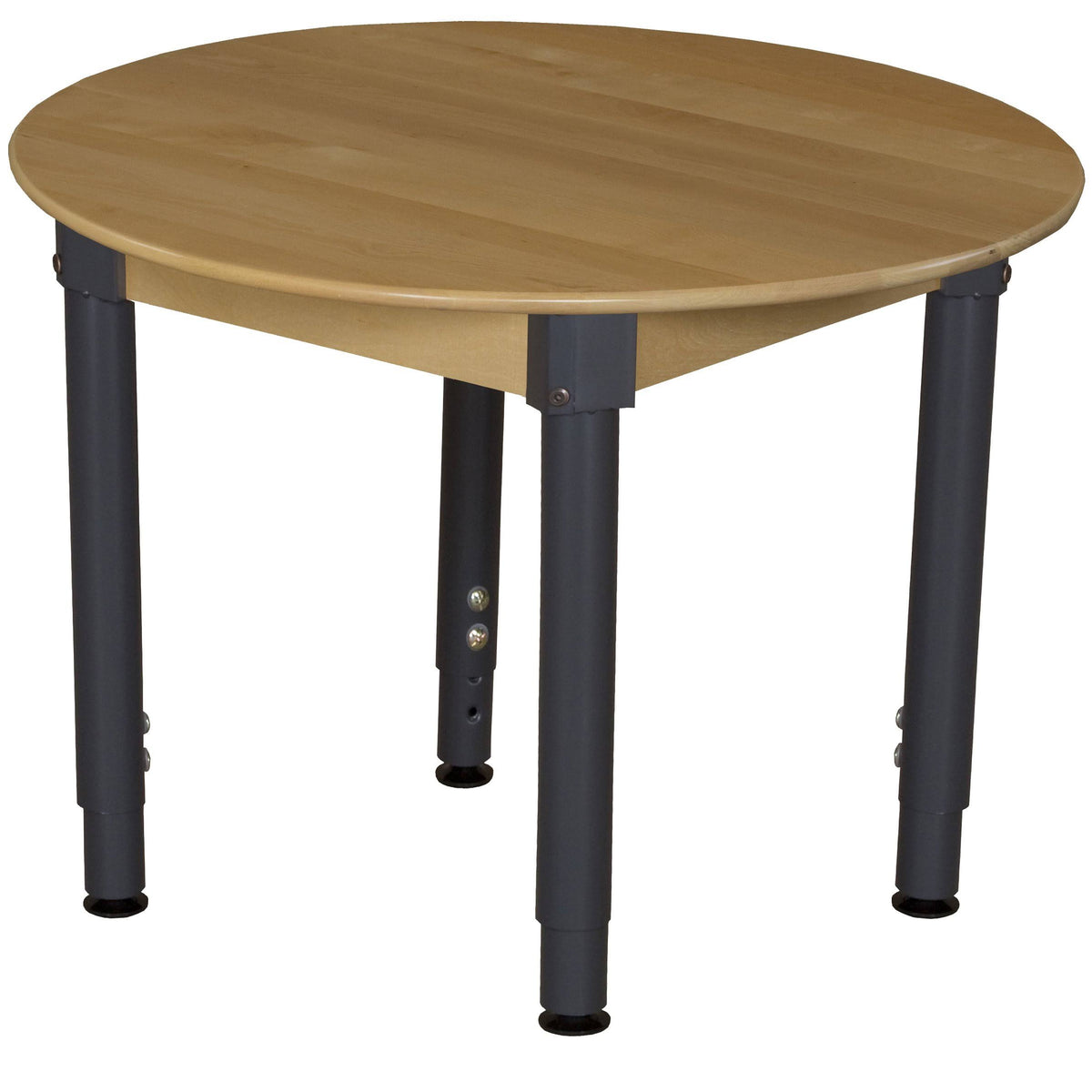 Round Hardwood Table with Adjustable Legs Z423336