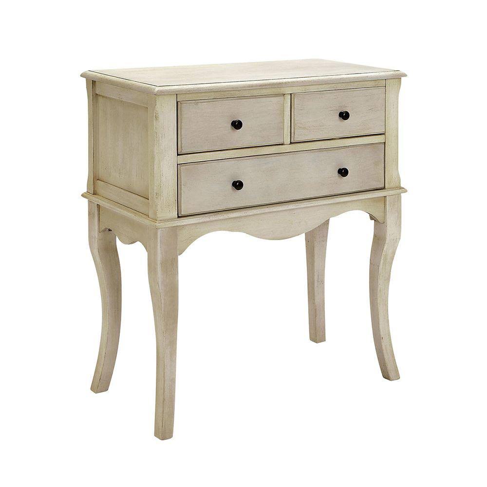 Antiqued White Hallway Cabinet P38717