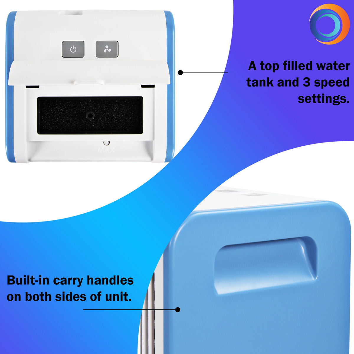 3-Speed Personal Air Cooler Z865