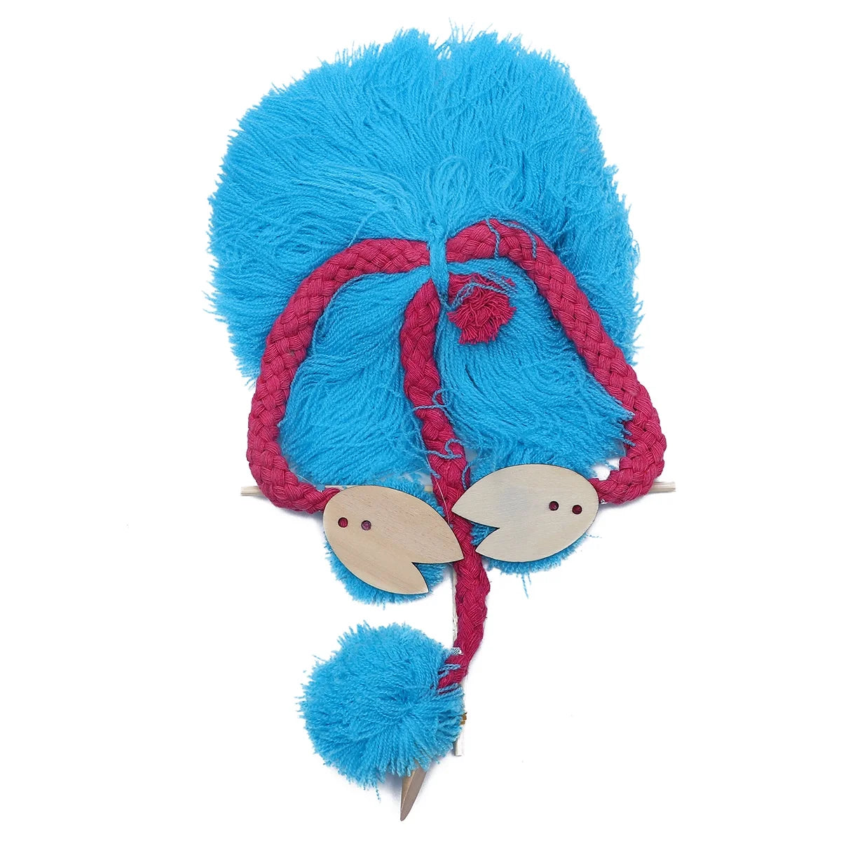 Sky-blue Plush Ostrich Marionette Toy G387206