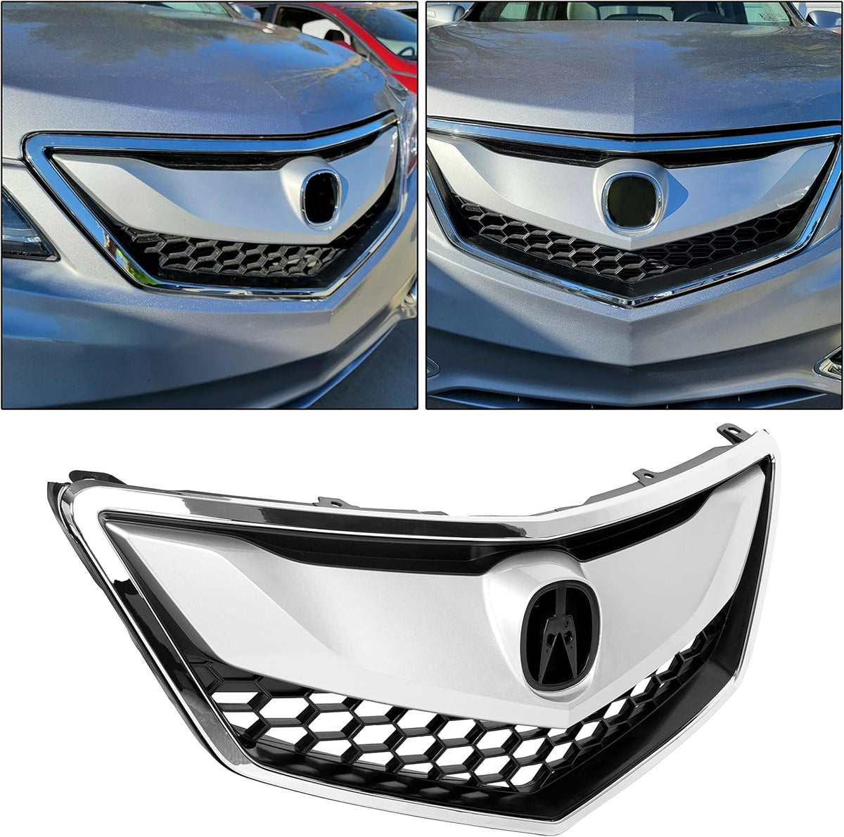 Front Grille Cover Trim Replacement for 2016-2018 Acura RDX Y138