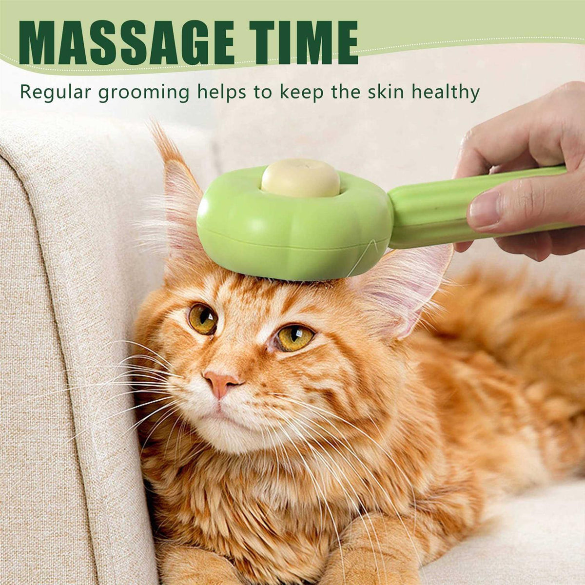 Self Cleaning Pet Slicker Brush with Release Button X668