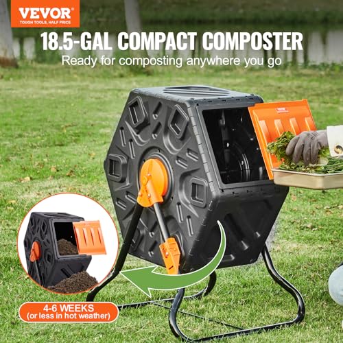 18.5-Gal Single Rotating Chamber Compost Bin C91156