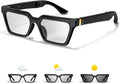 Bone Conduction Glasses Headphones with Anti Blue Light and Photochromic Lenses W632