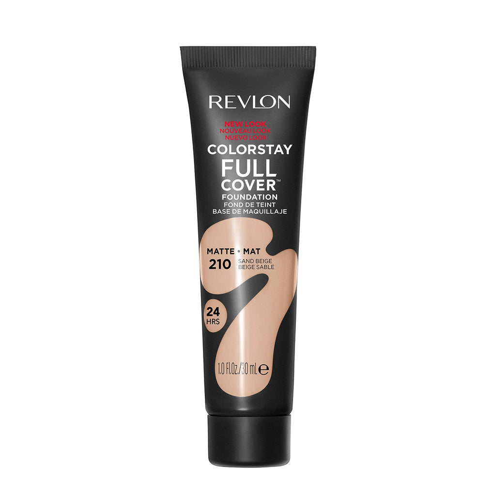 Full Cover Matte Foundation, 210 Sand Beige 1.0 Fl Oz (Pack of 3) Z344346