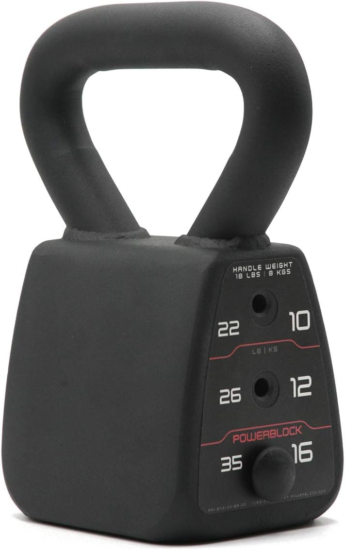 Adjustable Kettlebell, Black, 35 lb H75287
