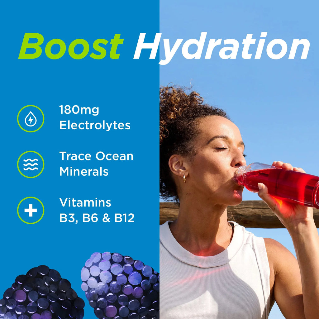 Black Raspberry Electrolyte Water Enhancer, 5 Bottles B855933