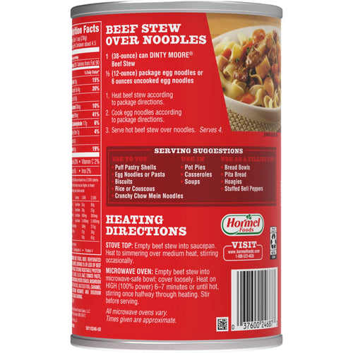 (6 pack) Beef Stew, Shelf-Stable, Steel Can 38 oz B309050