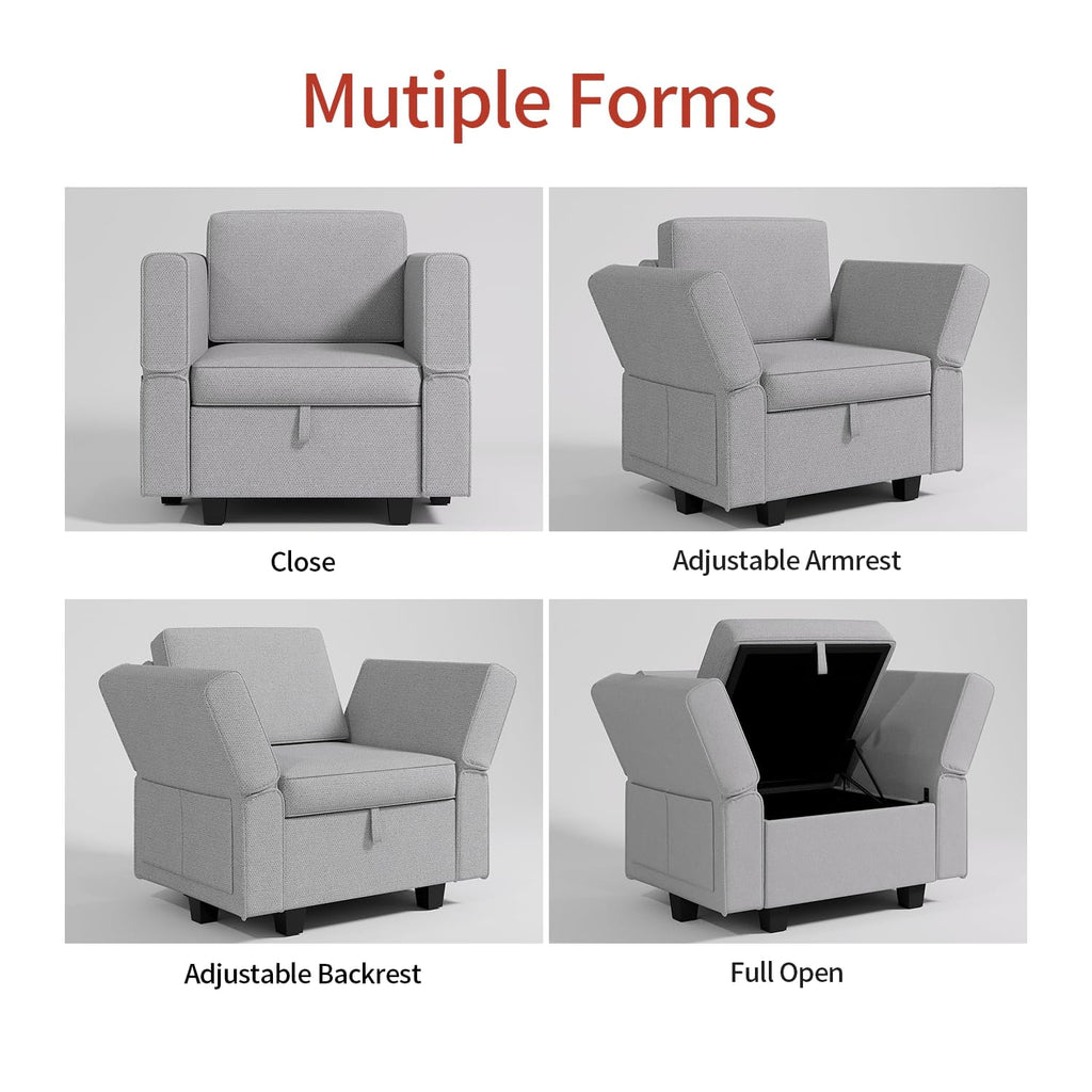 Grey U Shaped 6 Seats Modular Sectional Sofa Z2517