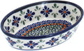 Mosaic Flower Extra Small Oval Baker P4020