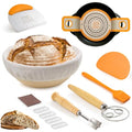 10 inch Oval & 9 inch Round Banneton Bread Proofing Basket with Linen Liner B51849