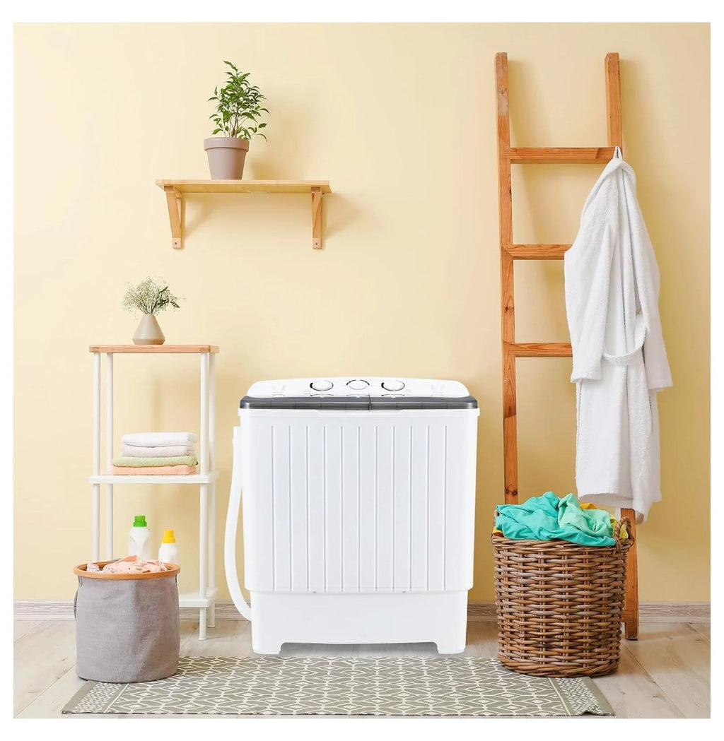 Portable Mini Tub Washer and Dryer Combo 20 lbs Black C212213