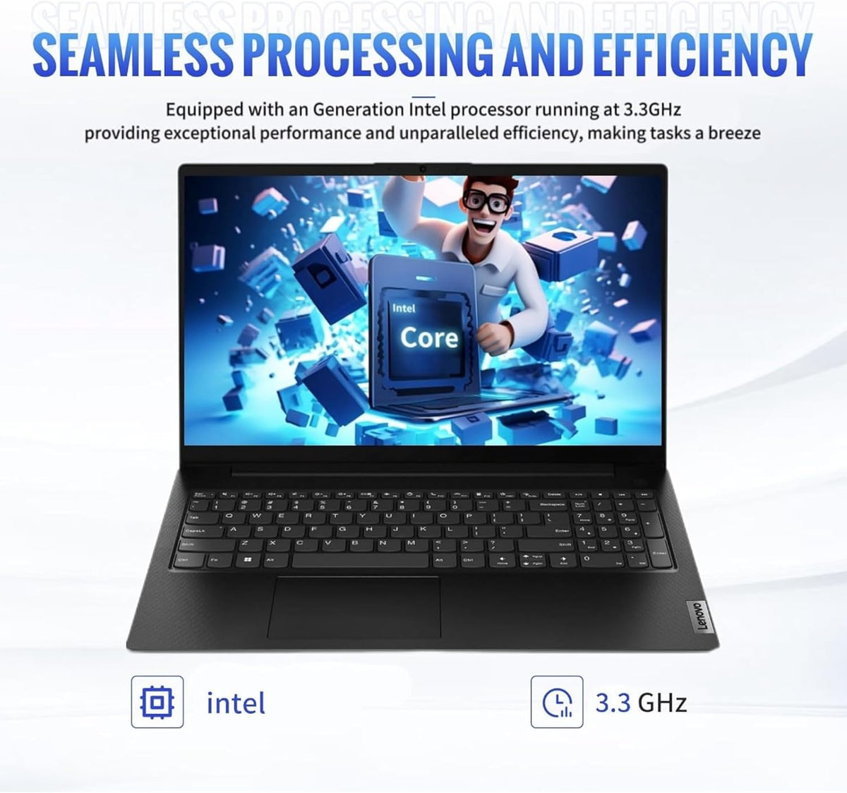15.6" Laptop, 16GB RAM, 1TB SSD, FHD Display, Windows 11 Home, Black R513