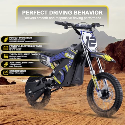 Blue Electric Dirt Bike J357804