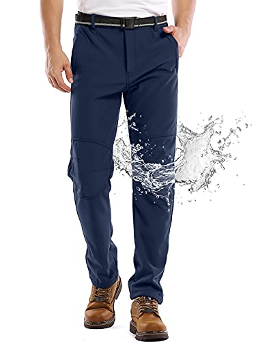 Mens Waterproof Fleece Lined Insulated Winter Hiking Pants D45380