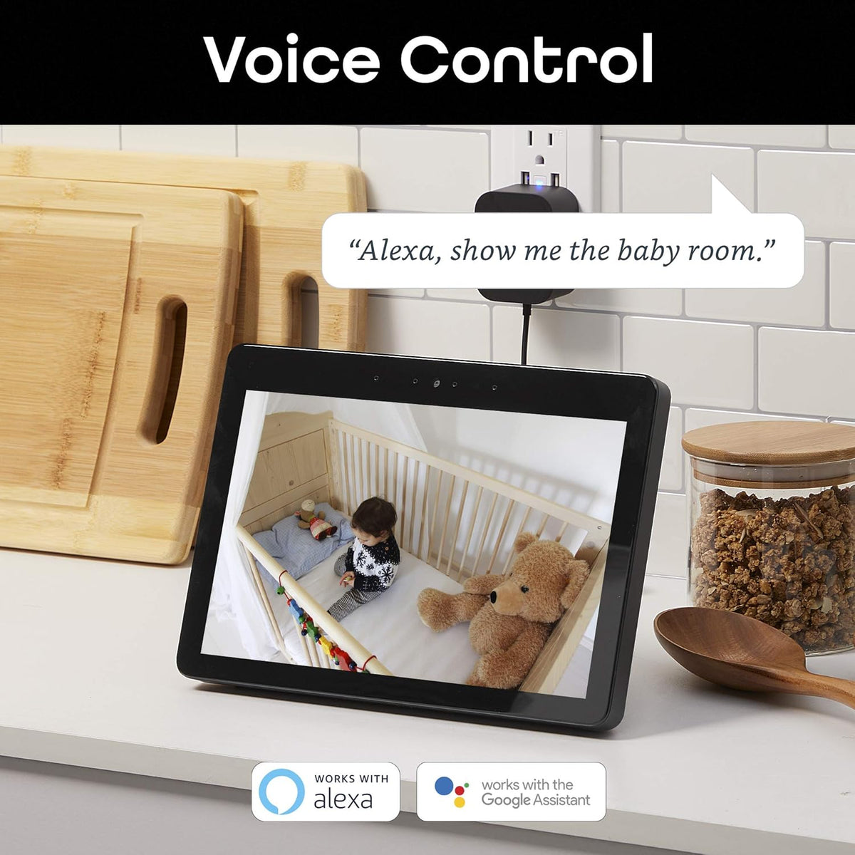 White 720p Wireless Indoor Surveillance Camera, Pack of 2 T33464
