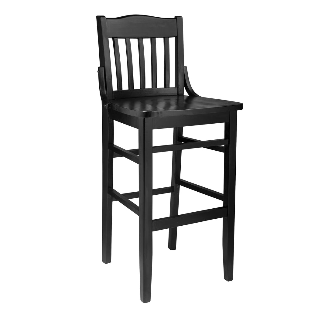 Black Wooden Bar Stool J66465