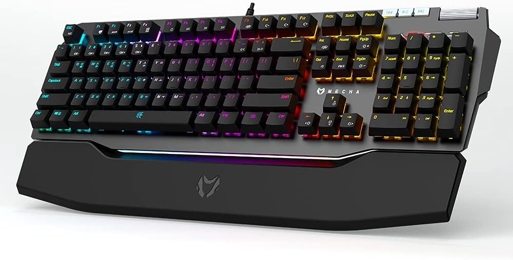 Wired Mechanical Gaming Keyboard with RGB Aluminum Top X9994