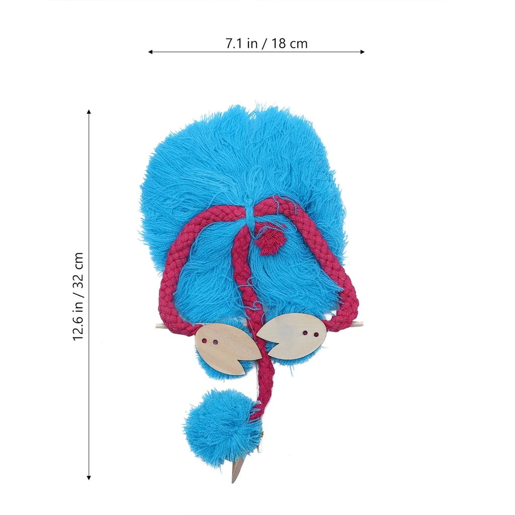 Sky-blue Plush Ostrich Marionette Toy G387206
