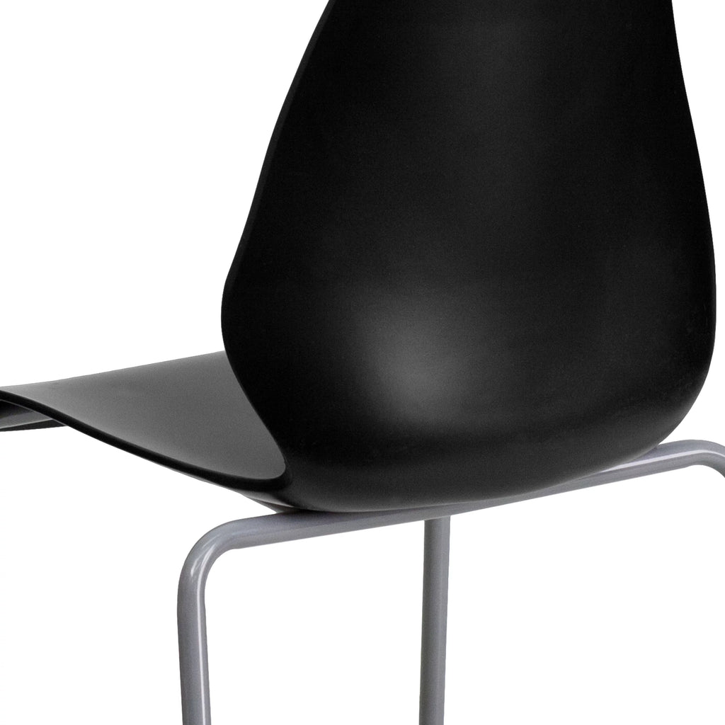 Black Stack Chair with Lumbar Support N493398