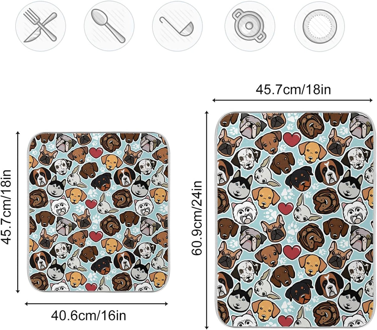 18" × 24" Microfiber Absorbent Drying Mat Y218871