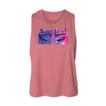 Juniors Cropped Racerback Tank Top R851