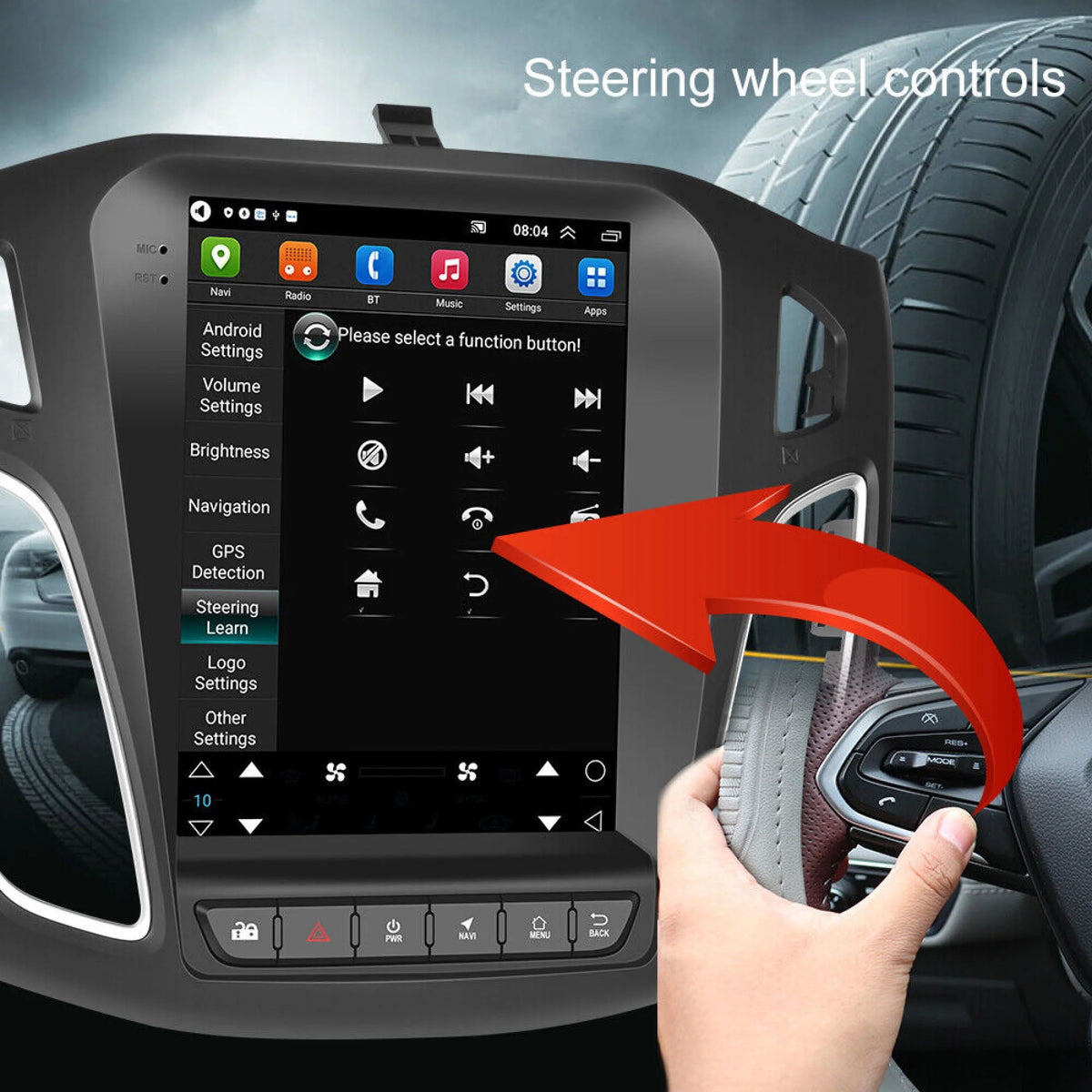 Android 12 Car Stereo Radio 9.7 Touch Screen with Backup Camera V273209