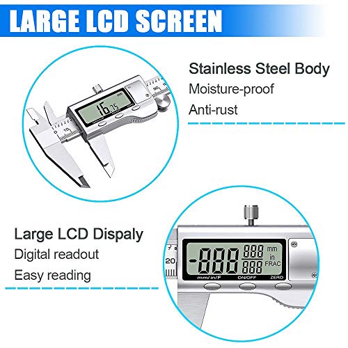 Stainless Steel Digital Caliper 6 Inch D3680