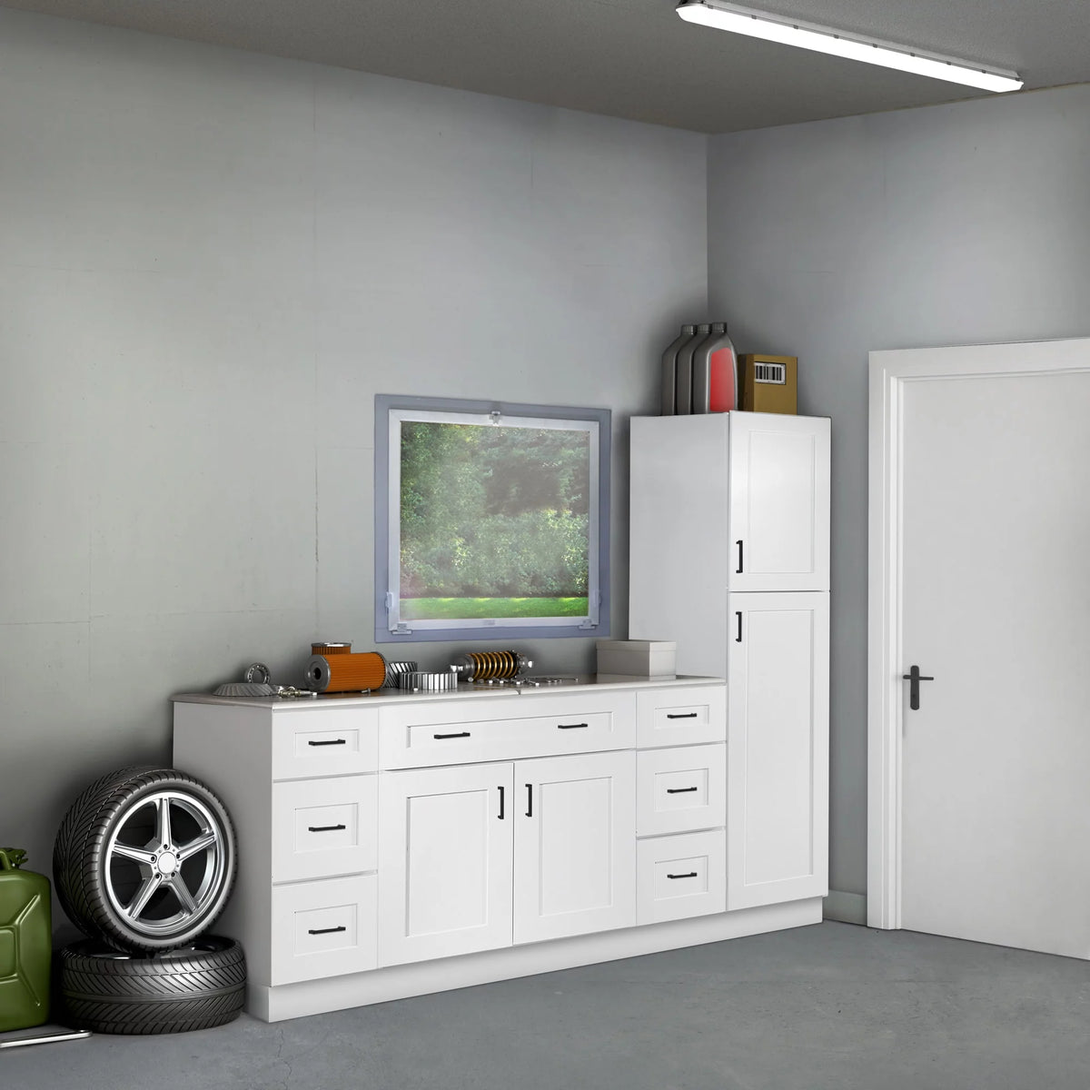 White Shaker Style Wall Kitchen Cabinet 33x36x12 V260300