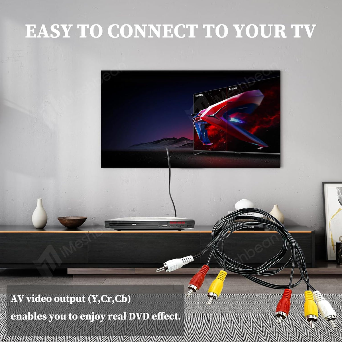 Mini DVD Player with AV Output USB Input Remote Control F37558