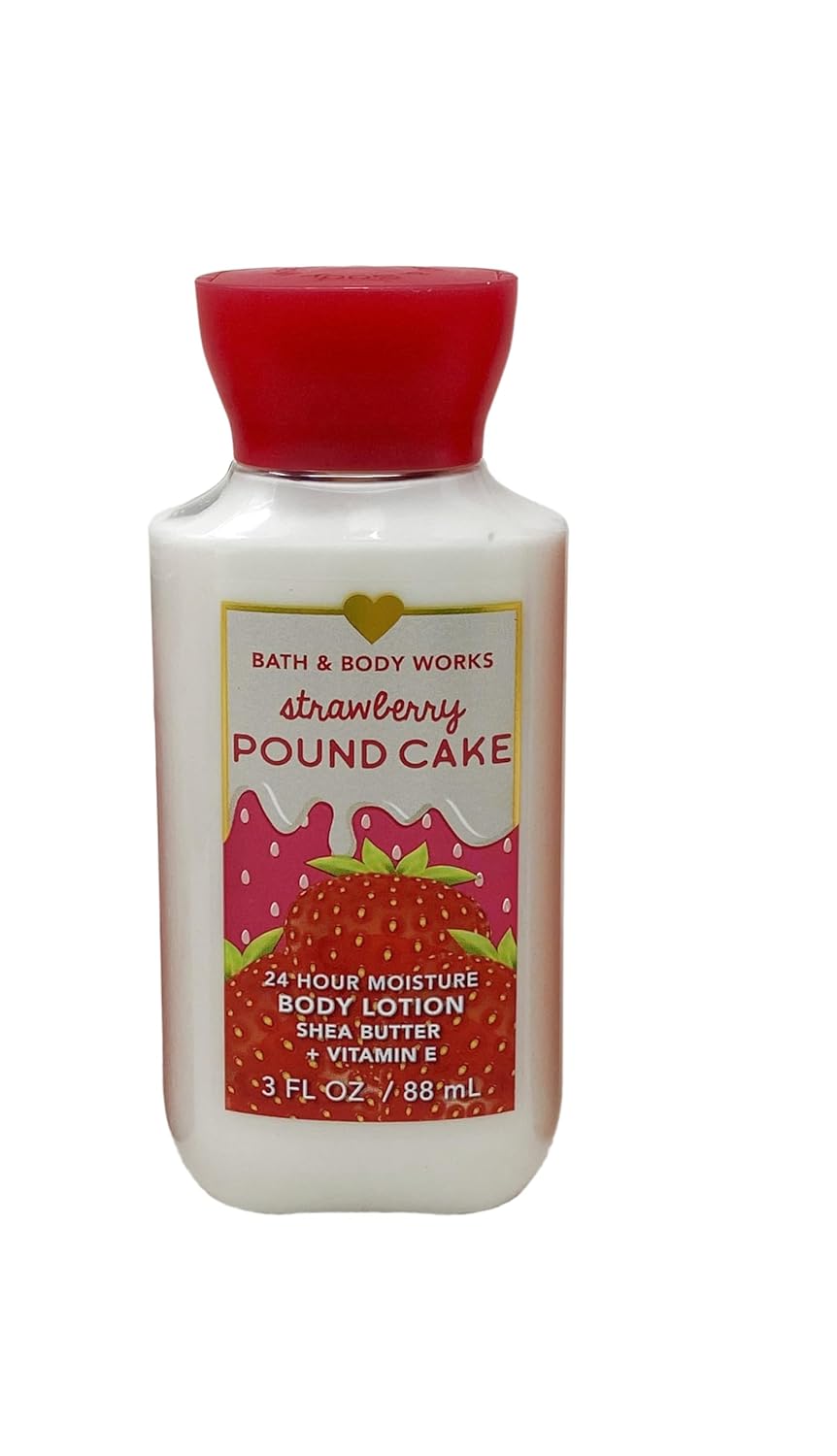 Strawberry Pound Cake Mini Gift Set Fragrance Mist Body Lotion Body Wash W79712