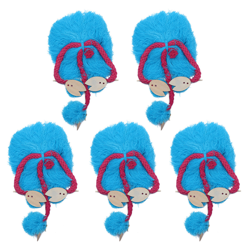 Sky-blue Plush Ostrich Marionette Toy G387206