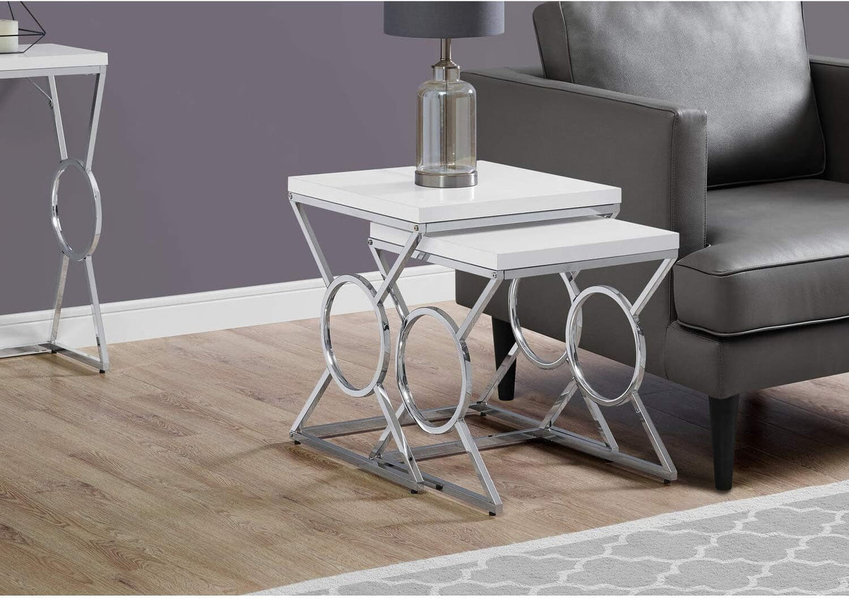 White Nesting Table M279