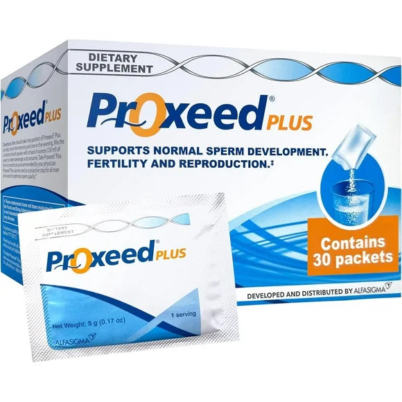 Fertility Supplements for Men with L-Carnitine & Folic Acid, 30 Powder Packets E789