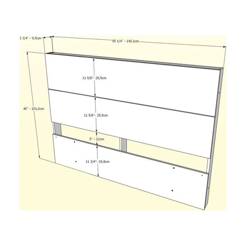 4 Piece Full Size Walnut Bedroom Set S6239