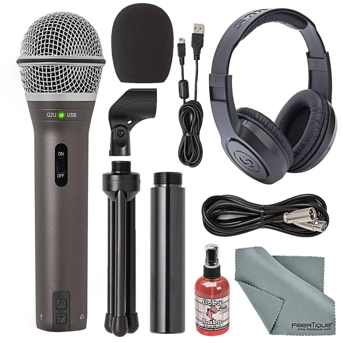 Samson Q2U Handheld Dynamic USB Microphone Kit U24742