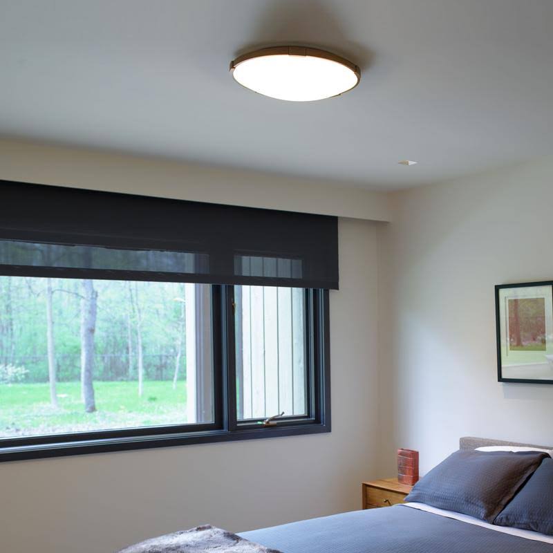 Aged Brass LED Flush Mount Y933