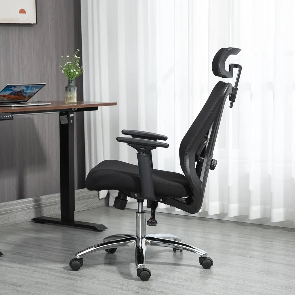 Black Mesh Ergonomic High Back Office Chair with Lumbar Support Y4900