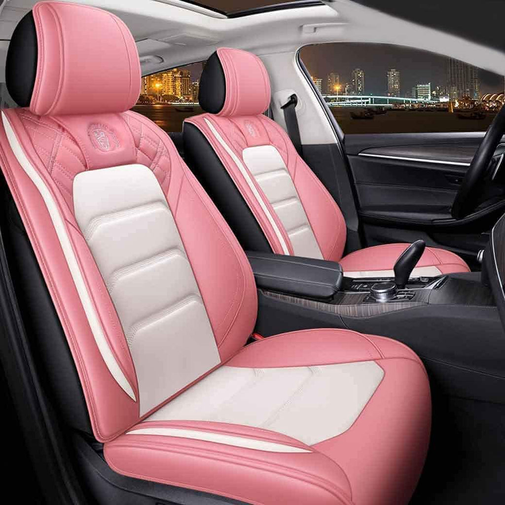 Leather Car Seat Covers 5 Seats Full Set V296320