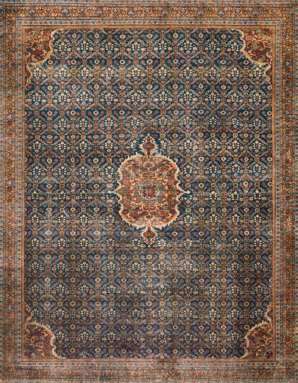 Cobalt Blue Spice Rug 7'6 x 9'6 M634450