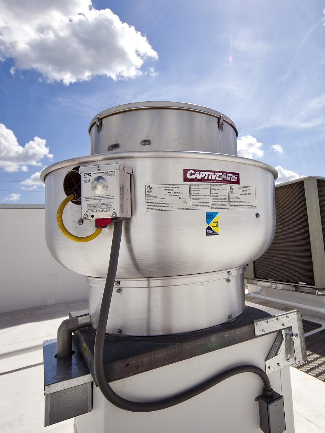 High Speed Direct Drive Centrifugal Upblast Exhaust Fan with Speed Control M98937
