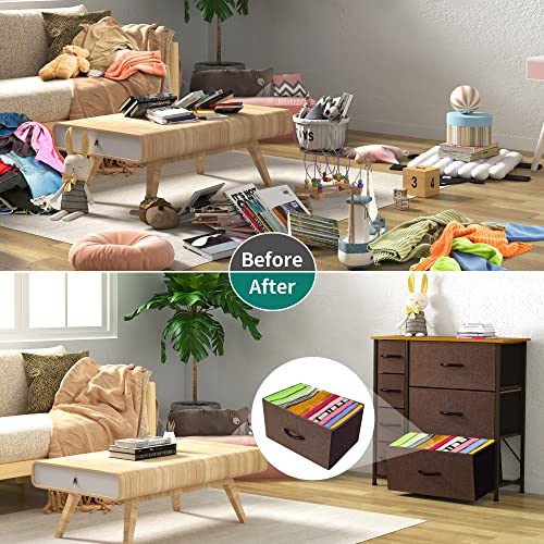 7 Drawer Fabric Dresser with Steel Frame G8776